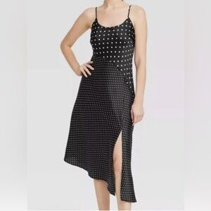 Black and White Asymmetrical Sheath Dress